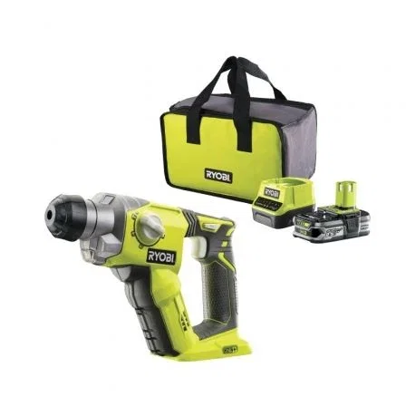 Ryobi R18SDS-125S Martillo Percutor 18V con Mandril SDS+, Batería 2,5 Ah y Cargador